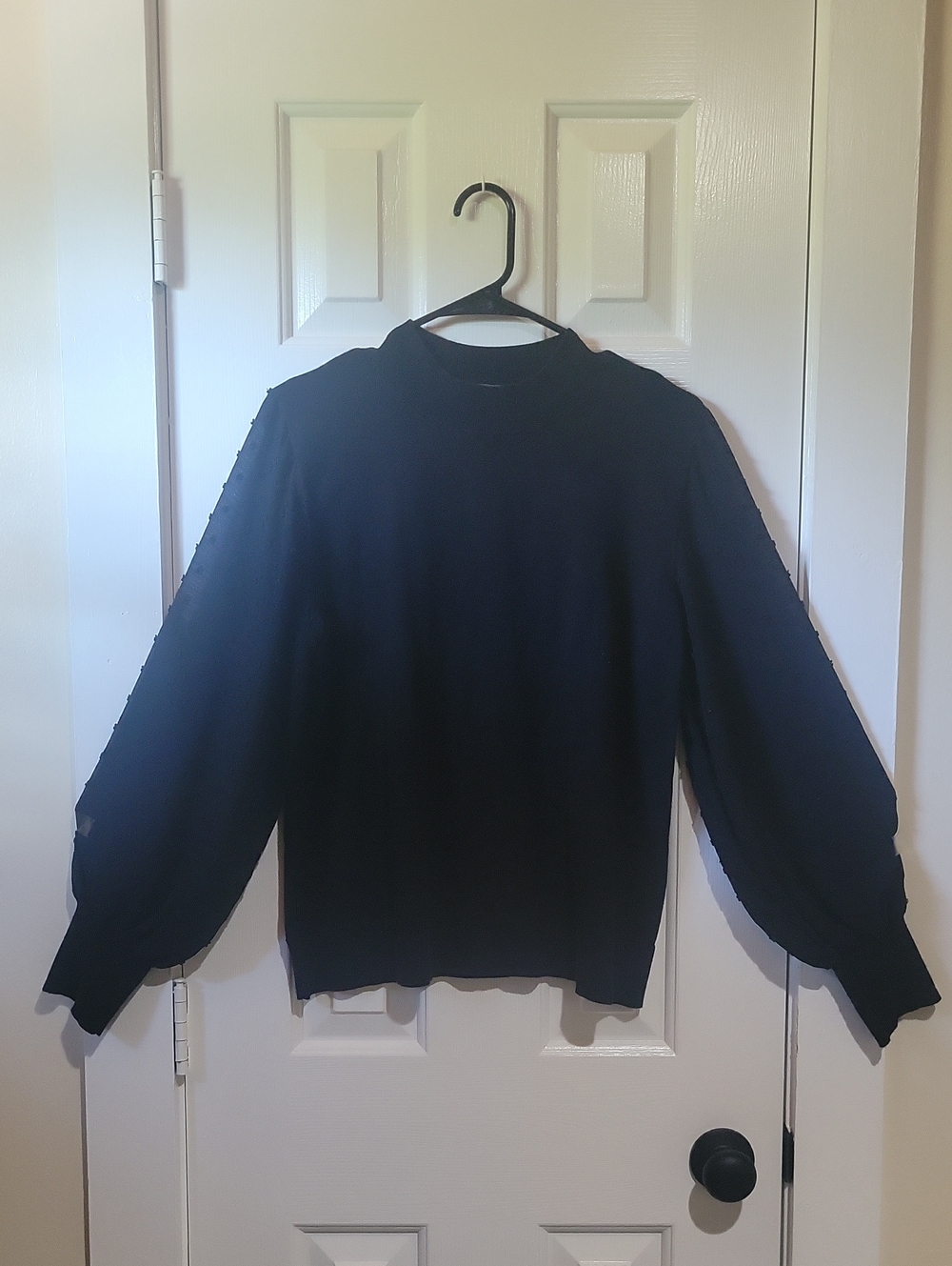 Vince Camuto Women's Sweater With Sheer Sleeves - XL
